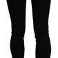 Chic Slim Fit Black Cropped Jeans