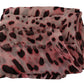 Elegant Leopard Print Silk Scarf
