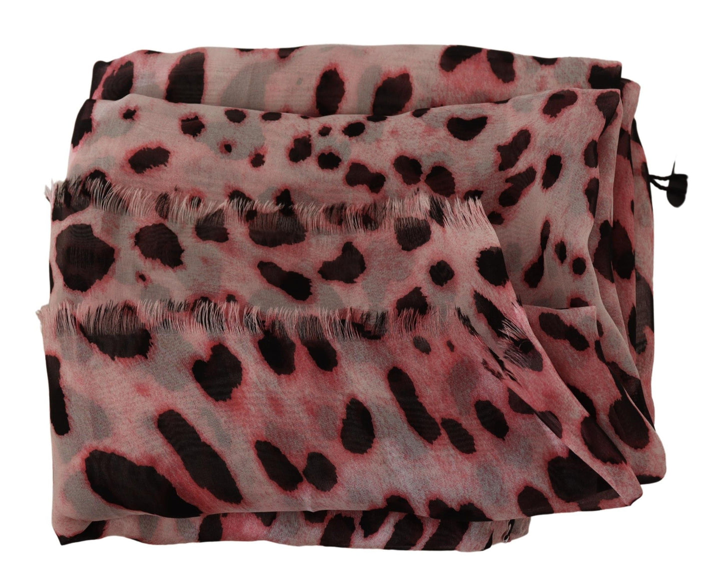 Elegant Leopard Print Silk Scarf