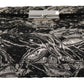 Elegant Black Jacquard Leather Clutch Bag