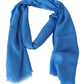 Elegant Wool Scarf with Signature Embroidery