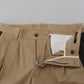 Brown Black Cotton Chino Men Pants