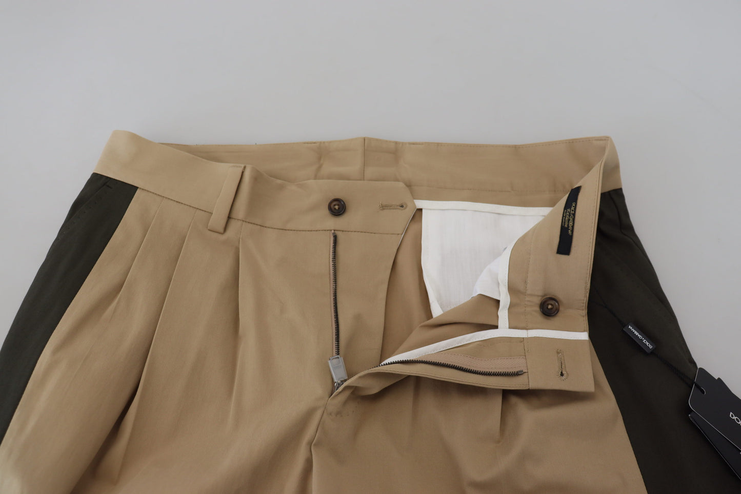 Brown Black Cotton Chino Men Pants