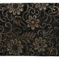 Elegant Black Ricamo Leather Briefcase Clutch