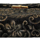 Elegant Black Ricamo Leather Briefcase Clutch