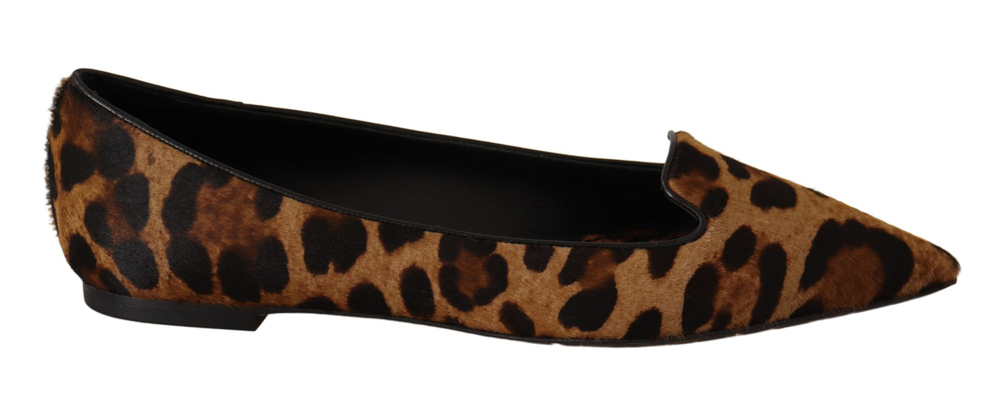 Elegant Leopard Print Flats