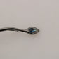 Elegant Crystal-Embellished Silver Brooch