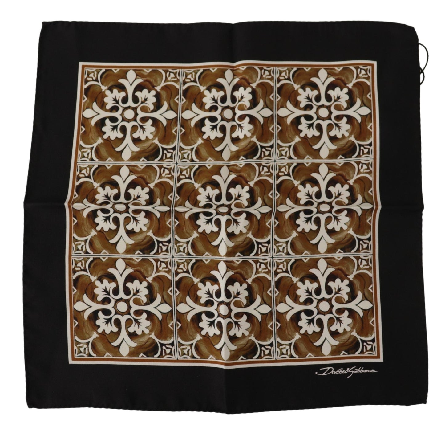 Chic Geometric Silk Square Scarf