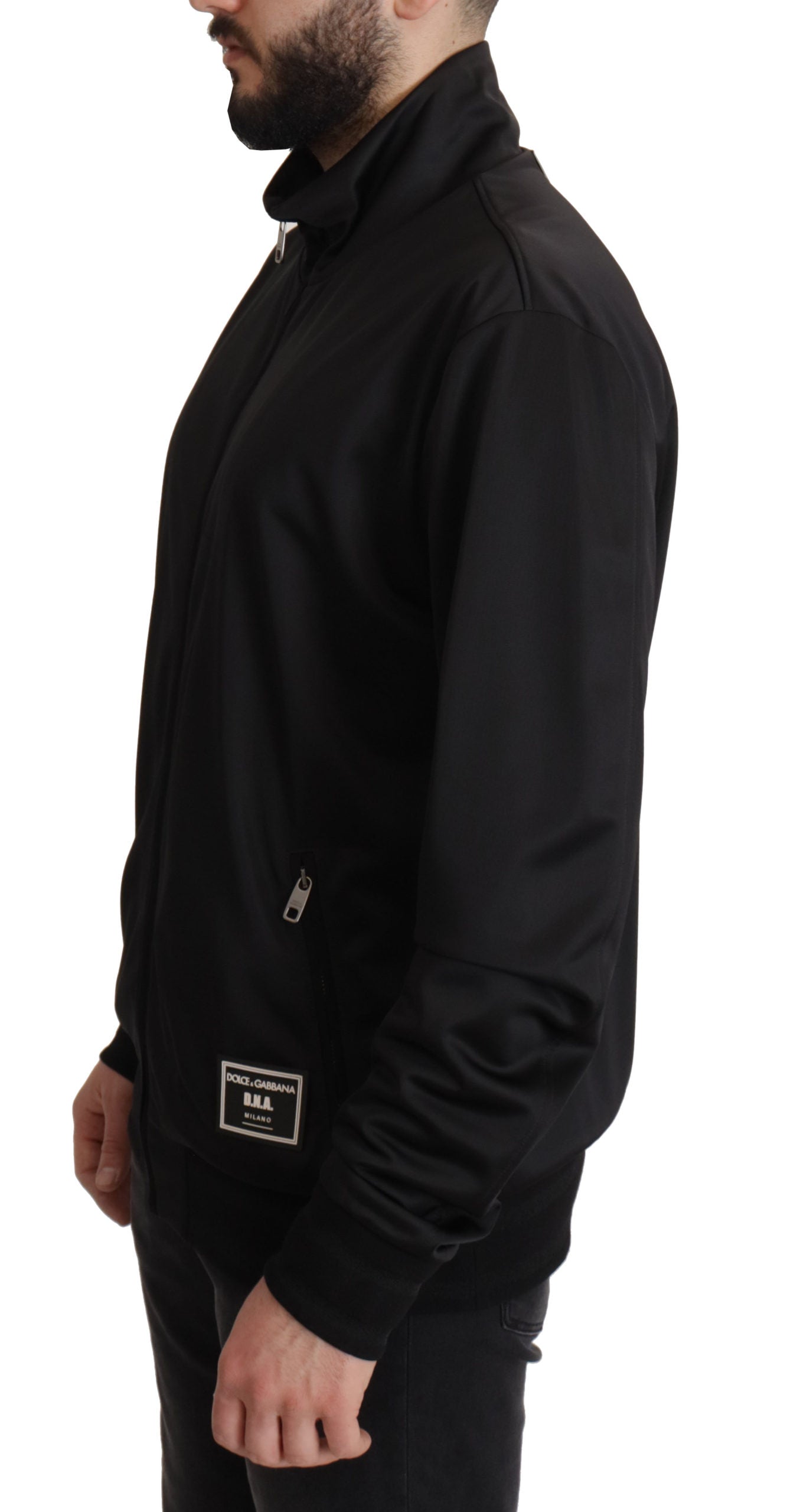 Black Full Zip Long Sleeve D.N.A Sports Sweater