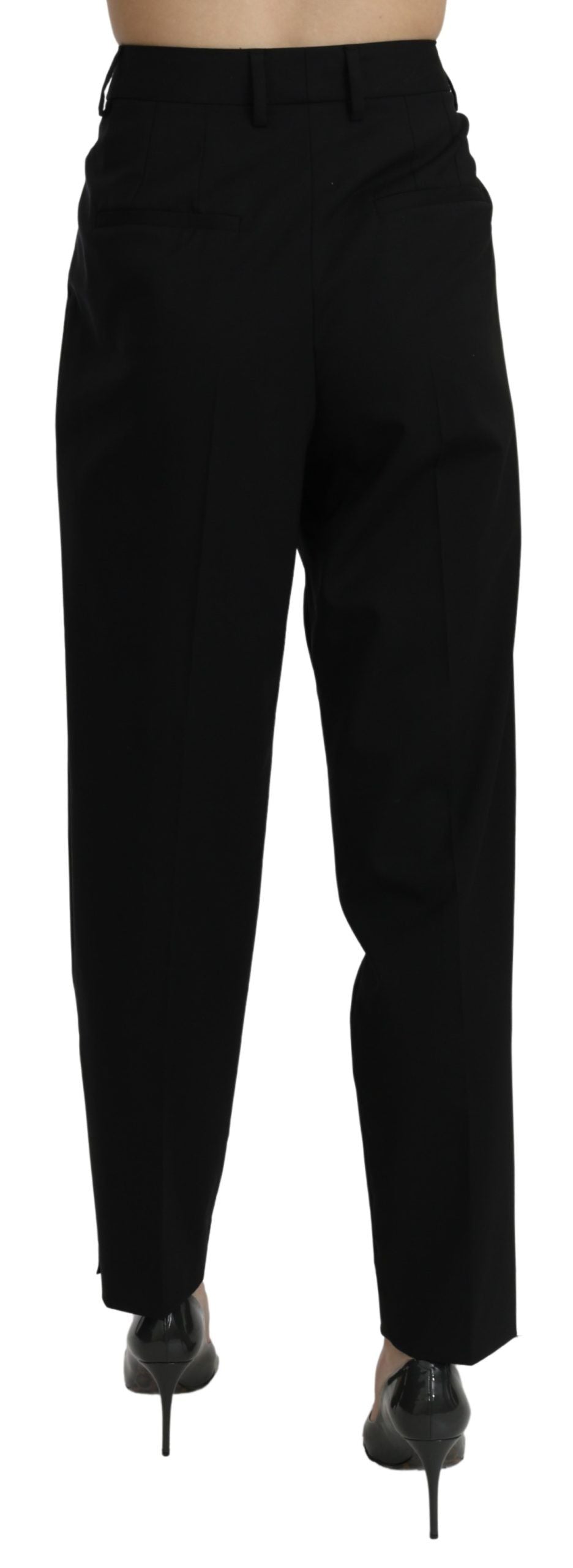 Tapered High Waist Crystal Embellished Trousers