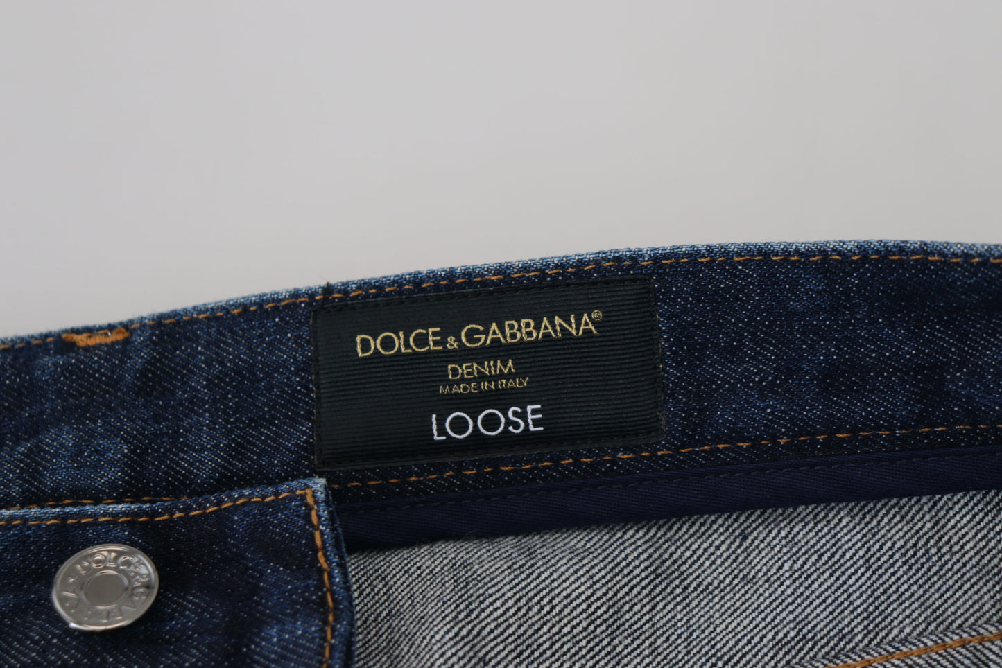 Sleek Italian Denim Pants for Sophisticated Style