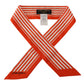 Elegant Striped Silk Scarf in Marbella Print