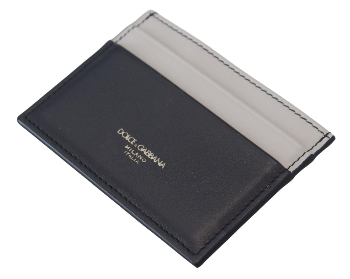 Elegant Two Tone Leather Cardholder