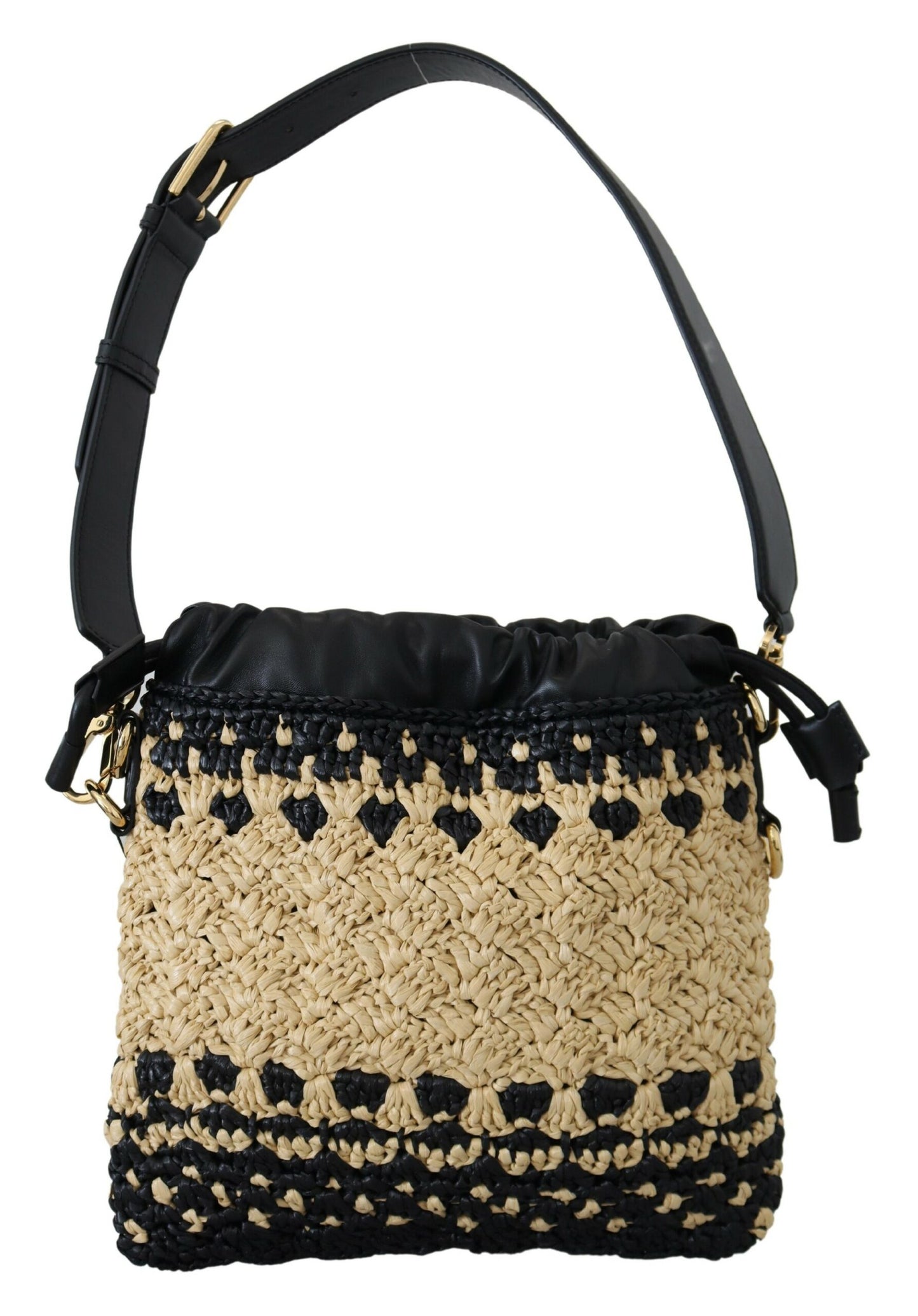 Elegance Unleashed Beige & Black Shoulder Bag