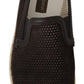 Brown Leather Perforated Men Loafers Shoes