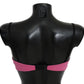 Elegant Pink Cotton Blend Bra