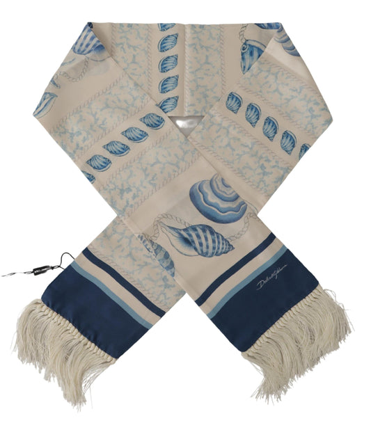 Elegant Multicolor Silk Men's Scarf