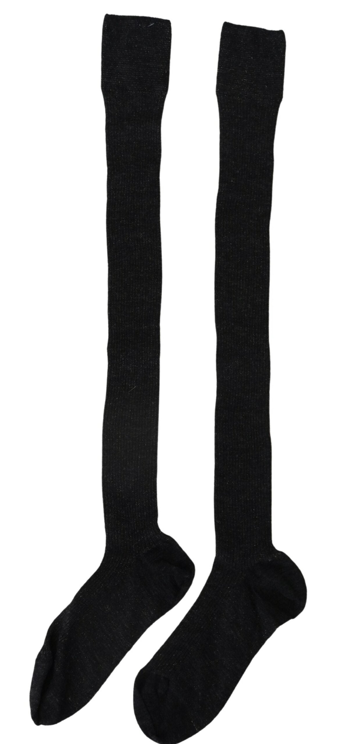 Elegant Thigh-High Knit Socks