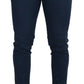Elegant Blue Designer Trousers