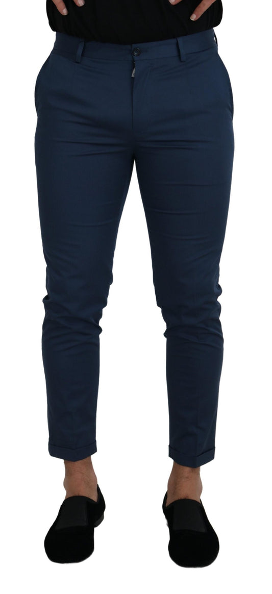 Elegant Blue Designer Trousers