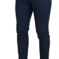 Elegant Blue Designer Trousers