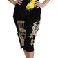 Sicilian Charm Sleeveless Bodycon Midi Dress