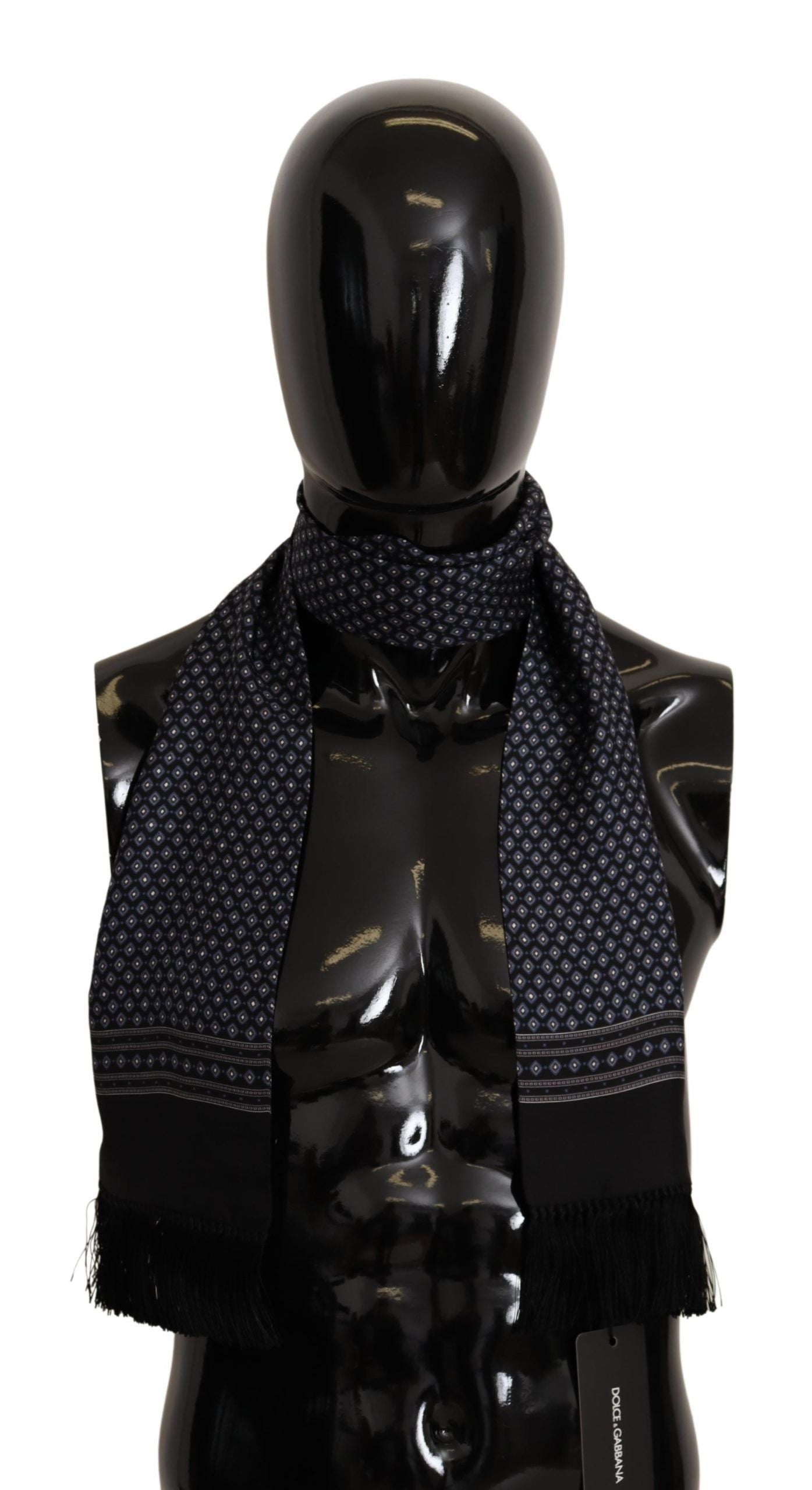 Elegant Silk Scarf with Baroque Patterns