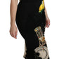 Sicilian Charm Sleeveless Bodycon Midi Dress