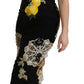 Sicilian Charm Sleeveless Bodycon Midi Dress