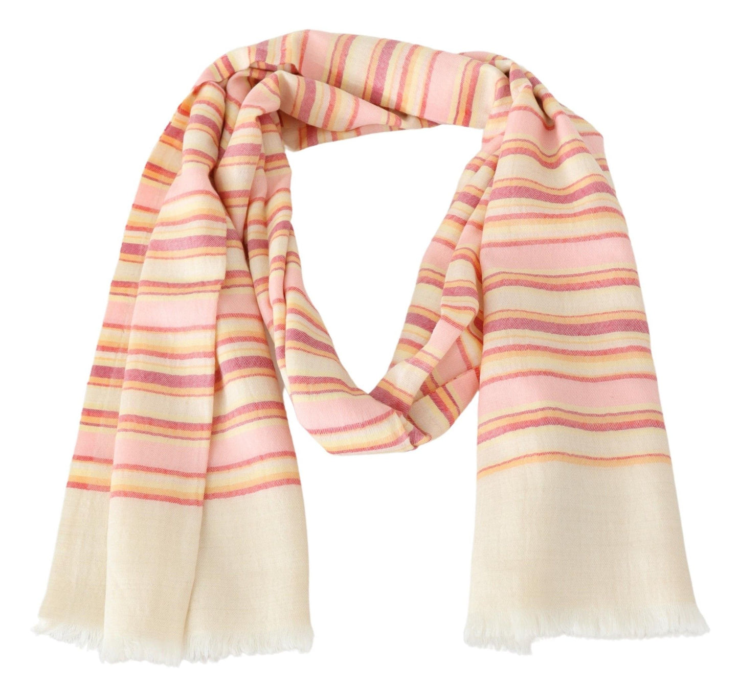 Elegant Multicolor Cashmere Scarf