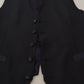 Elegant Black Three-Piece Wool Blend Suit