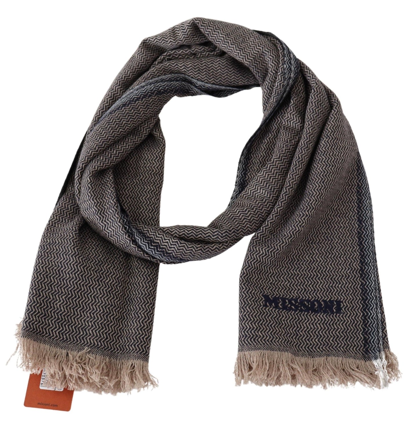 Elegant Cashmere Zigzag Scarf