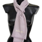 Lavender Cashmere Scarf with Signature Lines