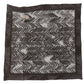 Elegant Gray Striped Cotton Scarf
