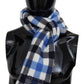 Elegant Cashmere Checkered Unisex Scarf