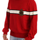 Luxurious Heraldic Motif Wool Sweater