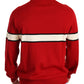 Luxurious Heraldic Motif Wool Sweater