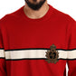 Luxurious Heraldic Motif Wool Sweater