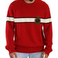 Luxurious Heraldic Motif Wool Sweater