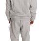Gray Cotton Sweater Pants Tracksuit