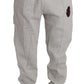 Gray Cotton Sweater Pants Tracksuit