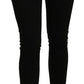 Elegant Slim Fit Cropped Black Jeans