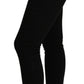 Elegant Slim Fit Cropped Black Jeans