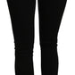 Elegant Slim Fit Cropped Black Jeans