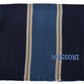 Elegant Multicolor Wool Scarf with Striped Pattern