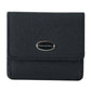 Elegant Blue Leather Condom Case