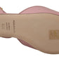 Champagne Pink Crystal Slingback Flats