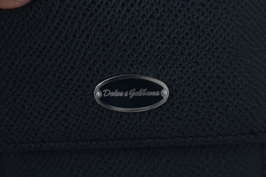 Elegant Blue Leather Condom Case