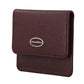 Elegant Bordeaux Leather Condom Case