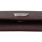 Elegant Bordeaux Leather Condom Case